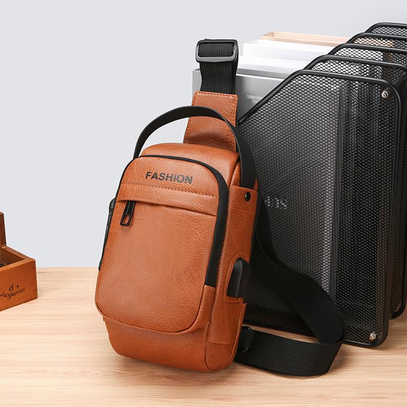 Men's Chest Bag Crossbody Bag New Motorcycle Bag Casual cBackpack Fashion Multi-functional Trend Sports Bag