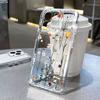 Роскошный прозрачный чехол для телефона с цветочным принтом для iPhone Air 17E 16E 7 8 Plus XS XR X 15 14 13 12 11 Pro Max Air Мягкий противоударный чехол
