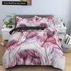 Feathers Duvet Cover Queen/King Size Boho Colorful Bird Feather Bedding Set Tropical Leaves 2/3pcs Polyester Comforter Cover