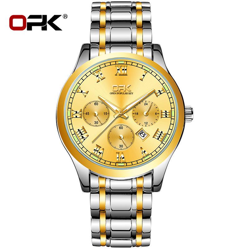 OPK Brand 8119 Watch Night Light Quartz Watch Men's Watch