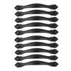 10 Sets Cabinet Handle Simple Style 96MM Door Pull Handles for Drawer Office Black