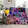 Мультяшное K-pop Охотники на демонов Руми Мира Зои HD Мягкое Фланелевое Одеяло для Кроватей Спальни Дивана, Плед для Покрывала Пикника Подарка