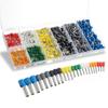 800Pcs VE Wire End Ferrules Kit 8 Sizes European Tube Insulated Cold Crimp Terminal Assortment Storage Box