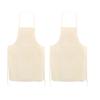 2 взрослых фартука из хлопка кремового цвета 90 x 60 см