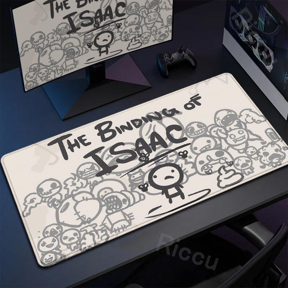 Anime The Binding Of Isaac Mousepad Game Keyboard Lock Edges Mice Pad Computer Accessories Non-slip Deskmats Pc Cabinet Mausepad
