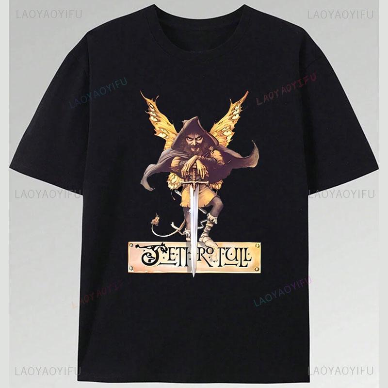 Jethro Tull Shirts Vintage Classics Rock Band Print Tee Cheap Polyester Graphic T Shirts Unisex Summer Short Sleeve Fashion Clothes