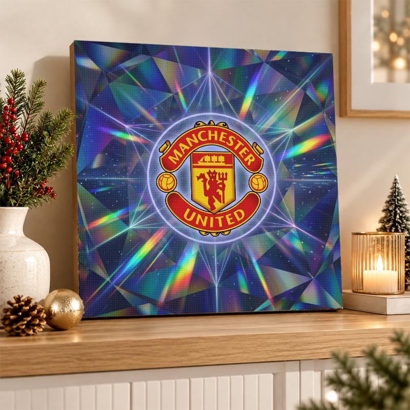 Manchester United Diamond Painting Kit 5D Full Drill DIY Diamond Mosaic Wall Art Home Decor