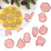 Christmas Cookie Cutter Set, 3D Cookie Cutters For Baking DIY Press Cookie Stamps Molds For Kids , Christmas Tree, Snowman, Santa, Snowflake