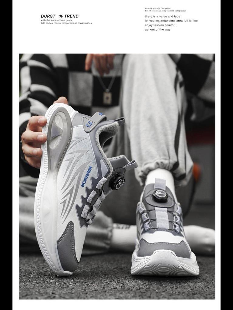 Мужские зимние кроссовки Warrior с водонепроницаемым нескользящим покрытием и подкладкой из бархата и хлопка