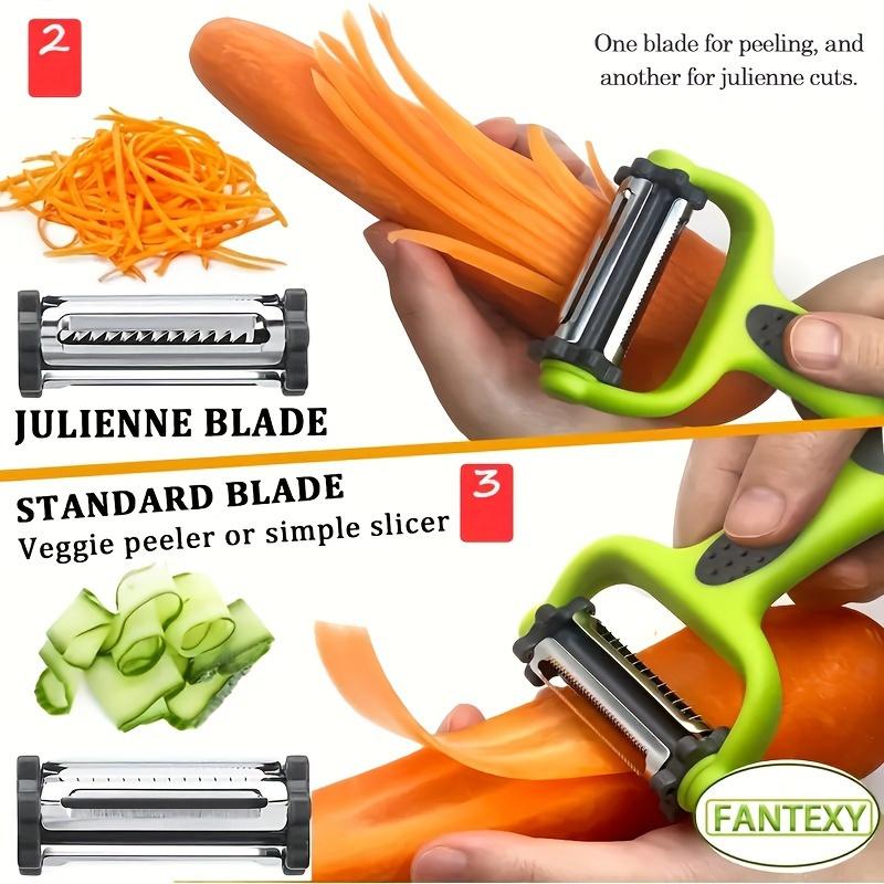 3-in-1 Peeler, Fruit Peeler, Kitchen Vegetable Peeler, Potato Peeler, Multi-functional Vegetable Cutter