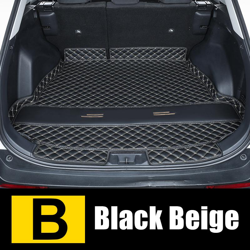 Для Toyota RAV4 XA50-2022 2023 изготовленные на заказ коврики в багажник, кожаные прочные подкладки для багажника, коврики для багажника, задний интерьер