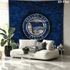 Hertha BSC Custom Name Wall Tapestry Aesthetic Wall Hanging Printed Fabric Blanket Decorative Tapestries for Bedroom Living Room Home Decor