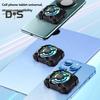 Rechargeable Phone Radiator Low-Noise Wireless Magnetic 3 Speeds Adjustable Gaming Phone Cooling Fan with LED Lights