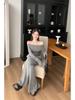 Набор из вязаного топа и брюк Осень/Зима 2025 OOTD: Элегантный двухпредметный ансамбль