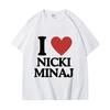 Футболки с принтом «Мне нравится Ники Минаж», женские модные трендовые футболки с коротким рукавом, летние футболки в стиле хип-хоп, рэп, большие размеры, уличная одежда