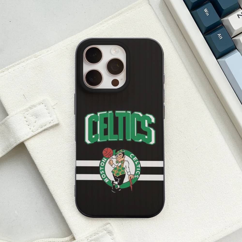 B-Boston C-Celtics Для iPhone 17 16 15 14 13 12 11 Pro Max Plus Pro Прозрачный чехол для телефона Нескользящий корпус