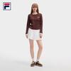 Fila Женская приталенная вязаная футболка с длинным рукавом