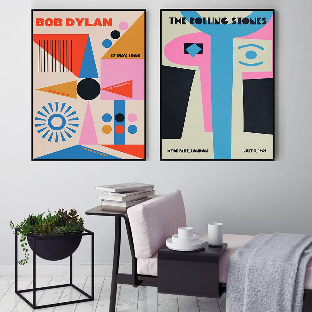 Tame Impala Gig Холст Картина Настенное искусство Рок-музыкальная группа Плакаты и принты Ретро-альбом Настенные картины для гостиной Домашний декор