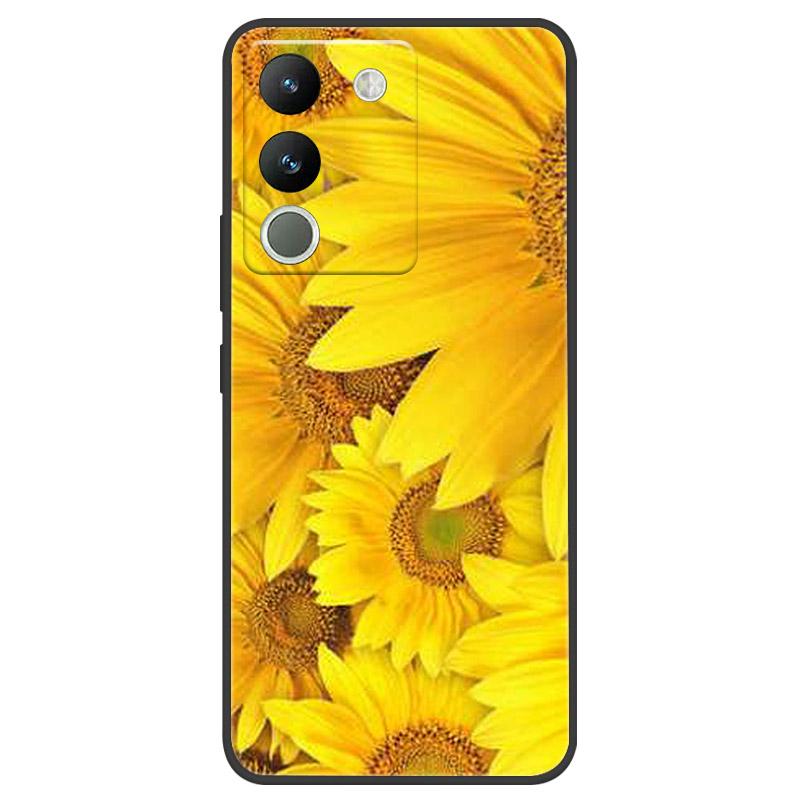 Чехол для VIVO V29E V2317 Защитный чехол для камеры Для телефона VIVO Y200 5G Мягкий силиконовый TPU Задняя крышка V2307 Ударопрочный Fundas