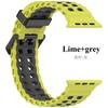 Two-Tone Ocean Strap For Apple Watch Ultra 2 Band 49mm 46mm 45mm 44mm 42mm Sports Silicone Bracelet iWatch Series 10 9 8 7 6 SE Band