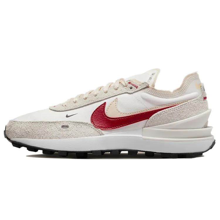 Nike Womens Waffle One SE 'Sail Gym Red' (women's sizes) Sail / Pearl White / Black / Gym Red Casual Shoes DX4309 100
