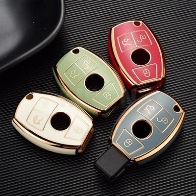 Чехол-оболочка из ТПУ для автомобильного ключа-брелока для Mercedes Benz A C E S Класса W204 W205 W212 W213 W176 GLC CLA AMG W177 Автоаксессуары