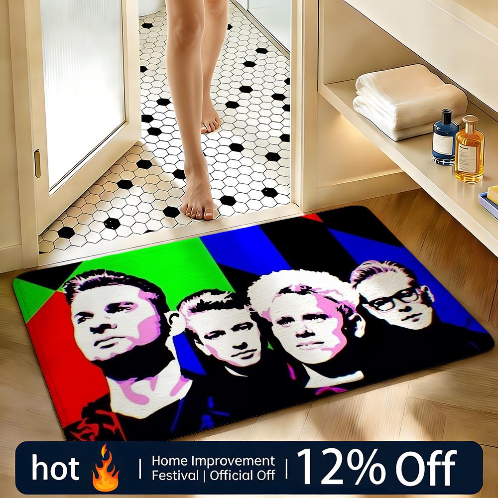 Soft Absorbent Non-Slip Rug Music DEPECHE MODE Floor Mat Home Decor Doormat Bedroom Floor Mat Shower Carpet