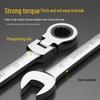 Double Head Reversible Quick Ratchet Wrench Set: Adjustable, Open End, Torx, Automotive Repair Tool.