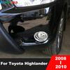 Для Toyota Highlander Kluger 2008 2009 2010 Хромированная Накладка на Передний Противотуманный Фонарь Автомобиля Отделка Окантовки Противотуманной Фары Аксессуары