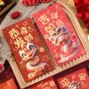 6pcs/set Chinese Style New Year Red Envelopes Cartoon Cash Envelopes  Chinese New Year