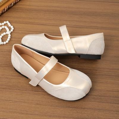 Модная женская обувь на плоской подошве, расширенная, утолщенная, большого размера, туфли Мэри Джейн, женская обувь в ретро-стиле, универсальные спортивные туфли-лодочки, балетки на плоской подошве