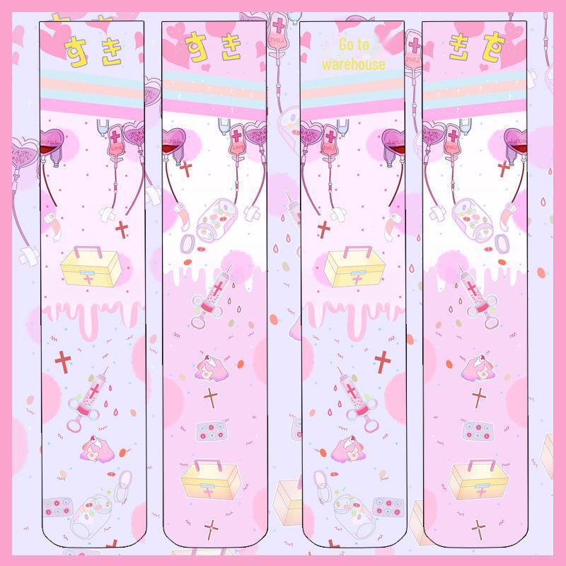 Колготки Lolita Soft Girl длиной до колена - милые летние/осенние утягивающие носки