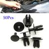 50x  9mm Car Plastic Rivet Clips Fender Fastener Newest For Mercedes-Benz-BMW
