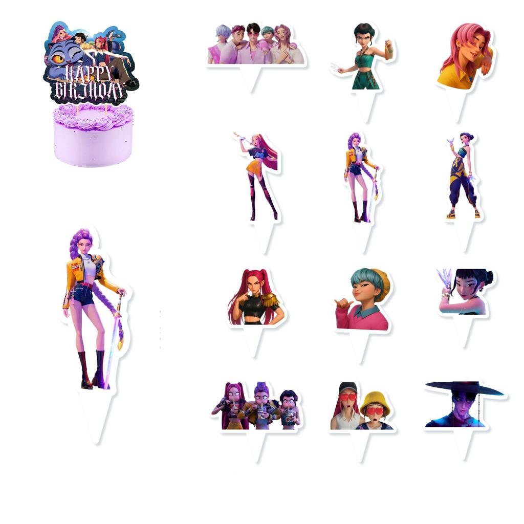 Witch Hunters Birthday Theme Party Decoration Banner Pull Flag Cake Flag Balloon- Set