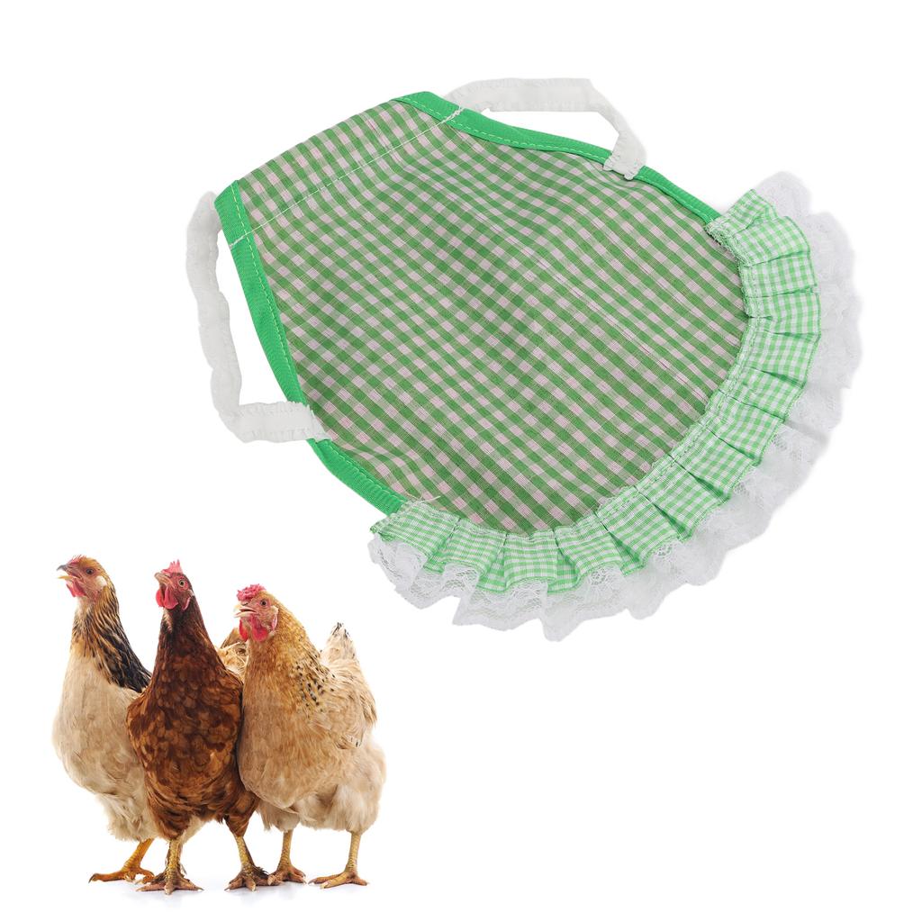 Двойной фартук для курицы Многоразовый фартук для птицы или с эластичными ремнями для маленьких, средних и больших кур