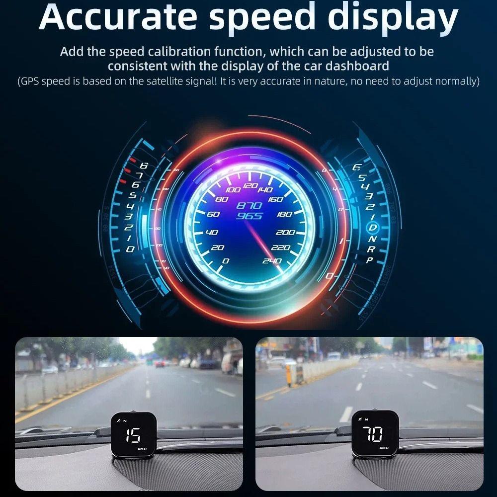 HUD Car Head Up Display Portable Windshield Projector GPS Digital Speedometer  Fit All Car
