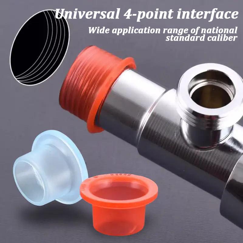 400Pcs Silicone Faucet Leak-proof Sealing Gasket Pipe Triangle Valve Washer Tap Hose Prevent Dripping Leakage Plug Teflon Ta