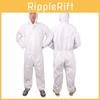 Дышащие одноразовые комбинезоны с конструкцией, закрывающей все тело, для защиты от пыли и лакокрасочных работ в производственных условиях