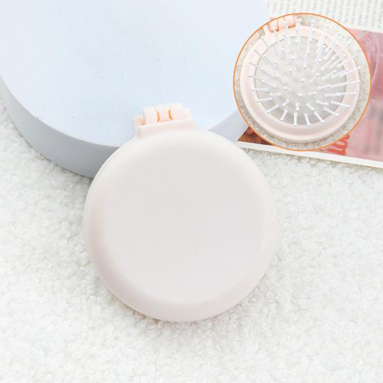 Yousheng Air Cushion Comb Cute Candy Color Portable Folding Comb with Mirror Gentle Massage for Tangle-Free Hair
