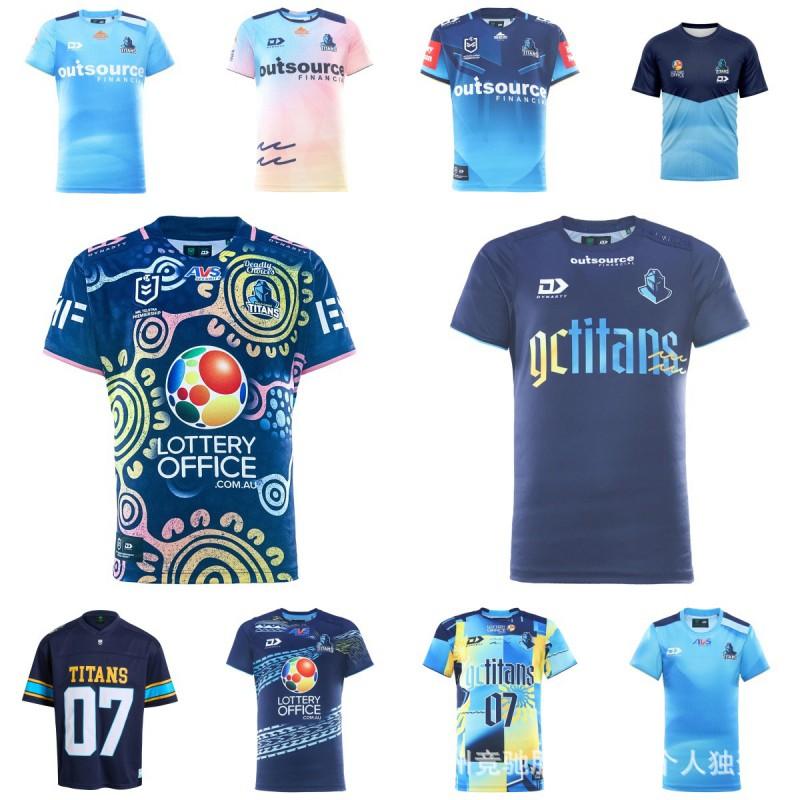 GC Titans 2026 NRL Rugby Training Jersey Mens Indigenous Edition Short Sleeve Performance Top