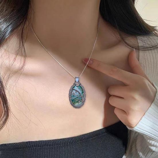 Ожерелье-подвеска ручной работы, привлекательное, элегантное, женское, ручной работы, подарочное на День матери, день рождения