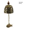 Chinese Fish Pattern Good Luck Feng Shui Bell Blessing Fortune Hanging Wind Chime