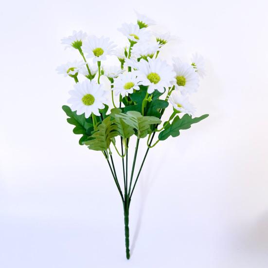 10 шт. искусственных маргариток, подсолнухов, реалистичных искусственных шелковых цветов, устойчивых к ультрафиолетовому излучению, для свадебной вечеринки, для внутреннего и наружного сада, двора, искусственных цветов, растений, украшений