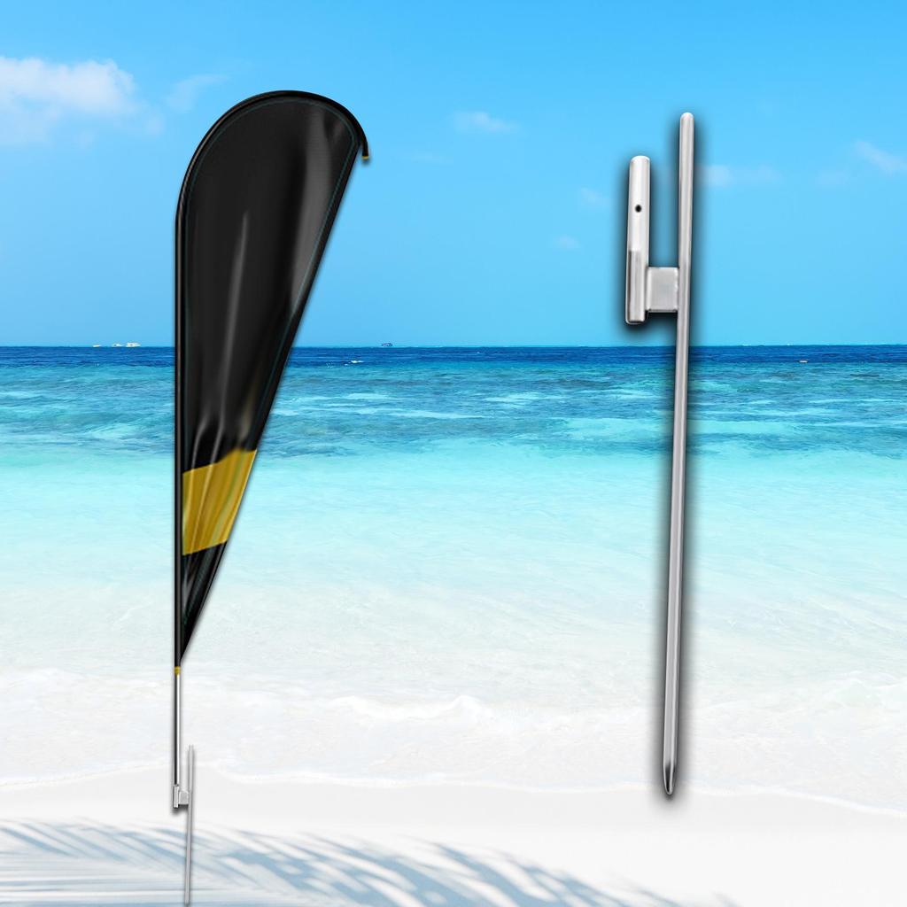 Железный шип для флагштока пляжного флага, грунтовый колышек, опора, основание для перьевого флага для гонок на лодках-драконах, патио, двор, стойка для флагов, украшение