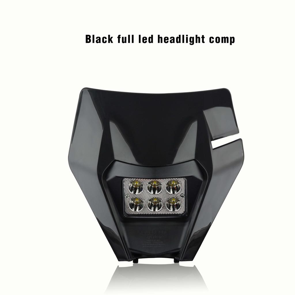 MCHMFG Motorcycle LED Headlight Headlamp Head Light Supermoto Fairing For KTM EXC SXF MX Dirt Bike Enduro LED Headlight