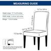 Housse de chaise - AIMOONSA - Imprimées - Lot de 6 - Extensible bi-stretch - Lavable &amp; anti-tâches