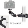 Super Clamp Camera C Clamp Mount 1/4" Ball Head Monitor Mount Adjustable Video Shooting Mobile Clamp for GoPro 11 10 9 Insta 360
