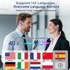 Real Time Earbuds TWS AI Language Translator Wireless Earphone for iPhone Android with 144 Online Languages Trending Products