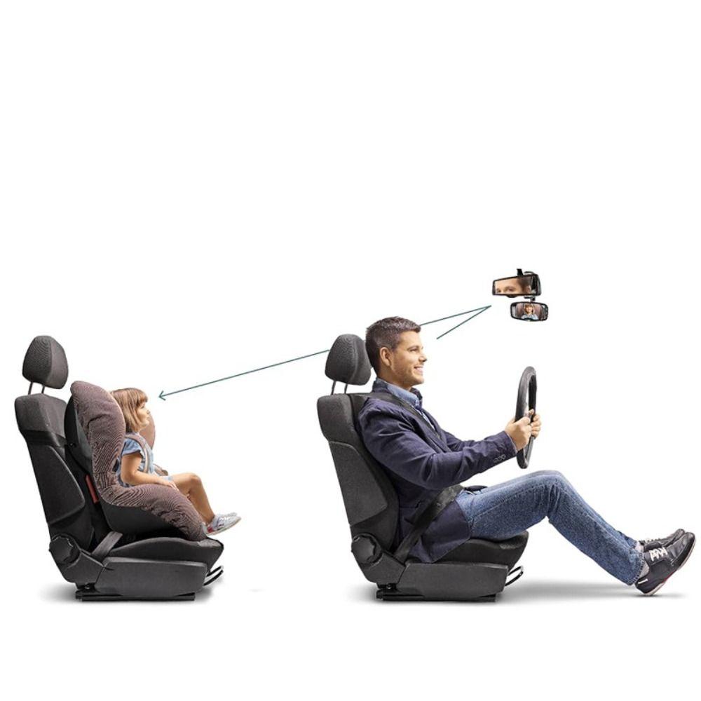 Shatterproof Clip on Car Mirror for Baby Safety Baby Observation Mirror Newborn Supervision