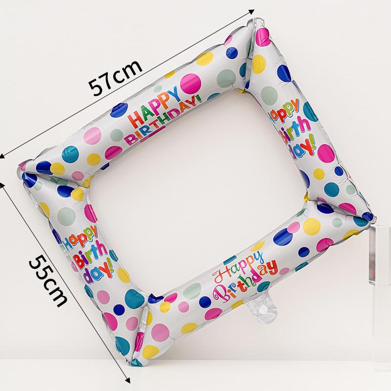 1st Birthday Balloon Cake Scene Decoration for Baby, Boys & Girls – Party Photo Props